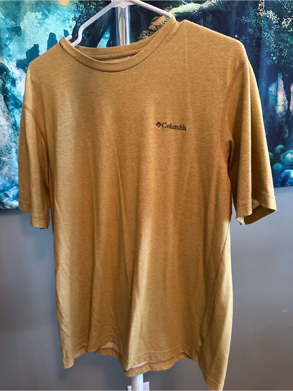 Columbia Men’s Short-Sleeve Crew T-Shirt — Mustard Yellow